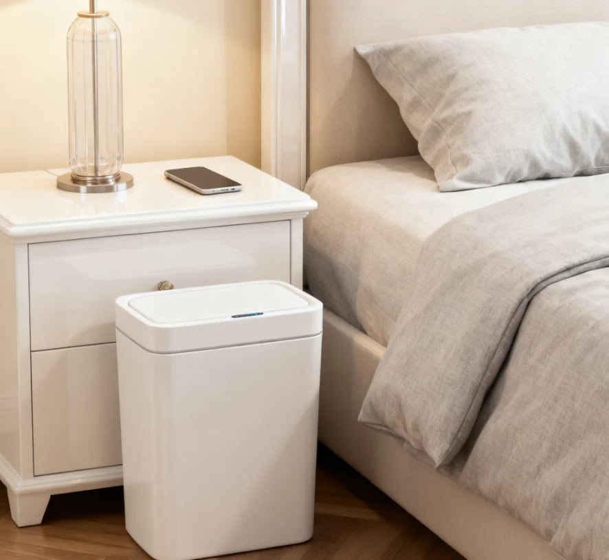 Lixeira Automática com Sensor 15L — Abre Sozinha, Sem Encostar