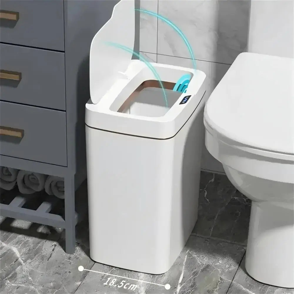 Lixeira Automática com Sensor 15L — Abre Sozinha, Sem Encostar