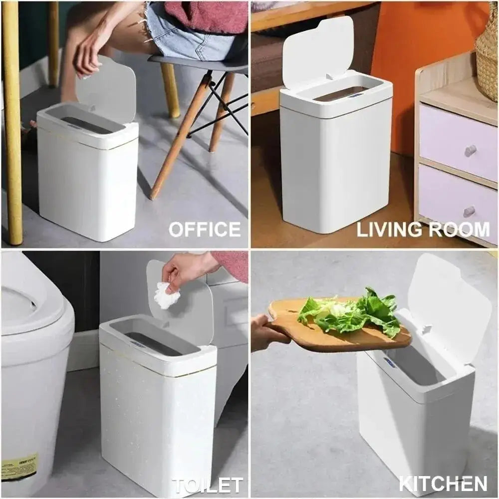 Lixeira Automática com Sensor 15L — Abre Sozinha, Sem Encostar
